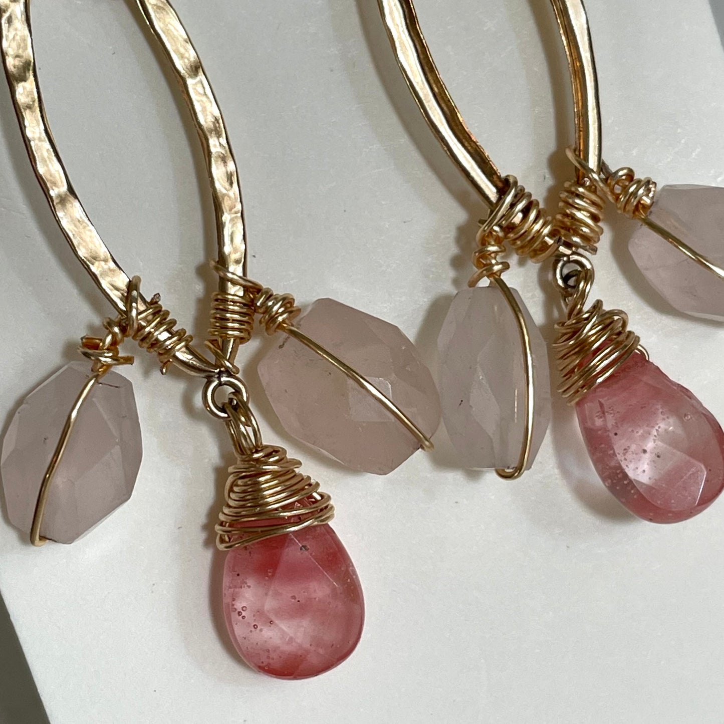 Pink + Strawberry Earrings