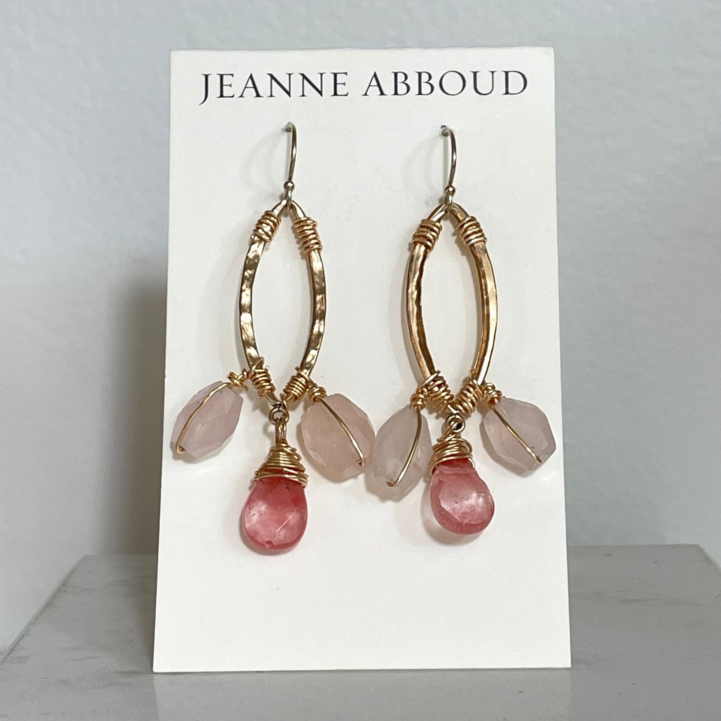 Pink + Strawberry Earrings
