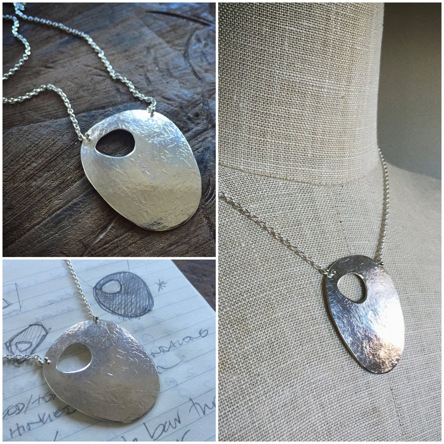 Eroded Pebble Necklace