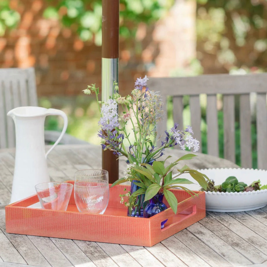 Orange Croc Serving Tray