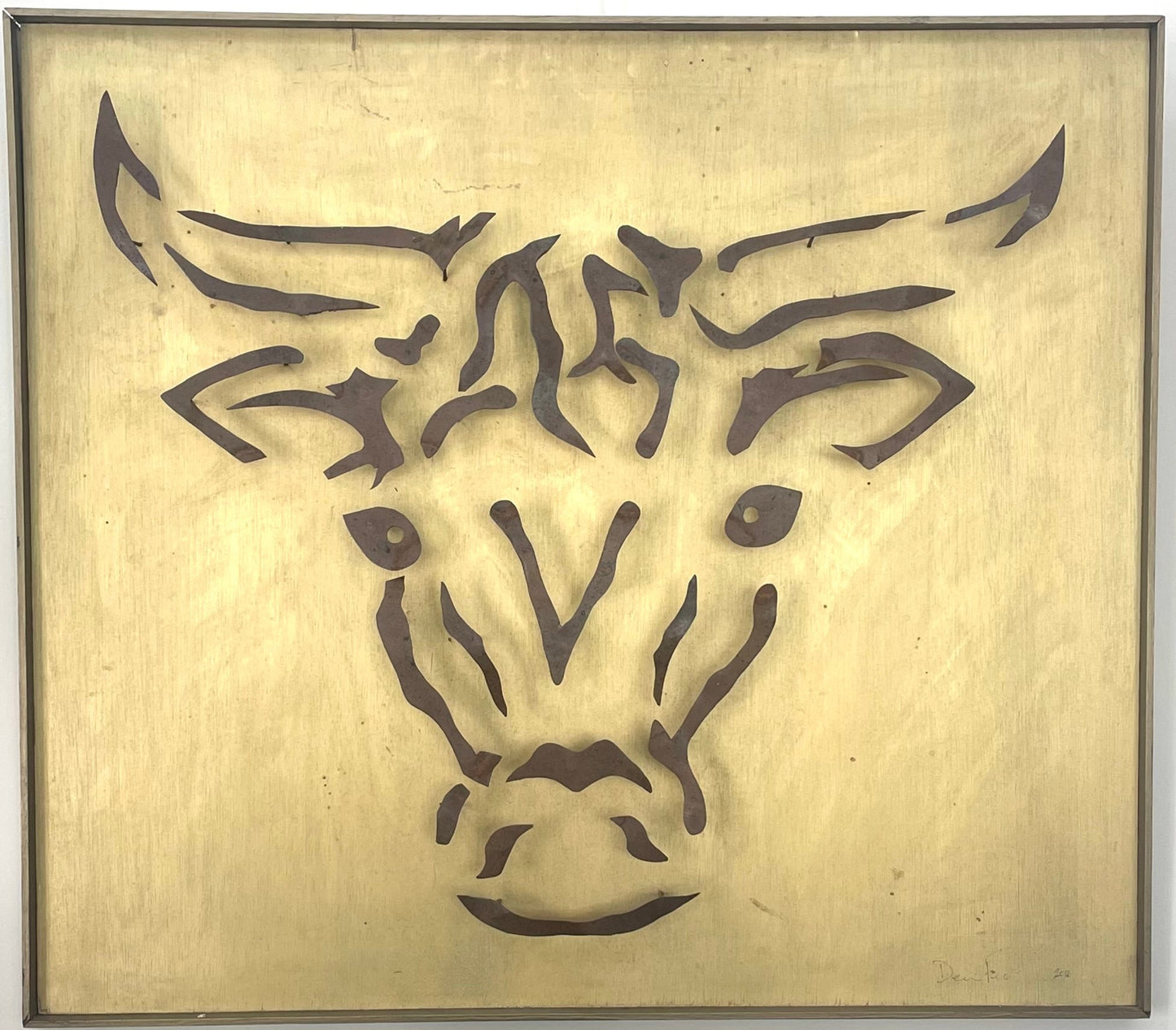 Metal Bull Wall Art