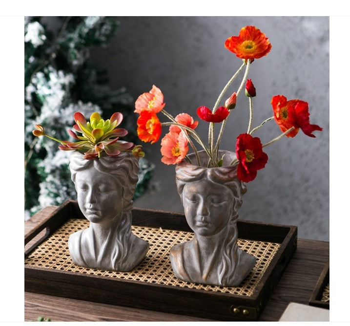 Musing Girl Planter