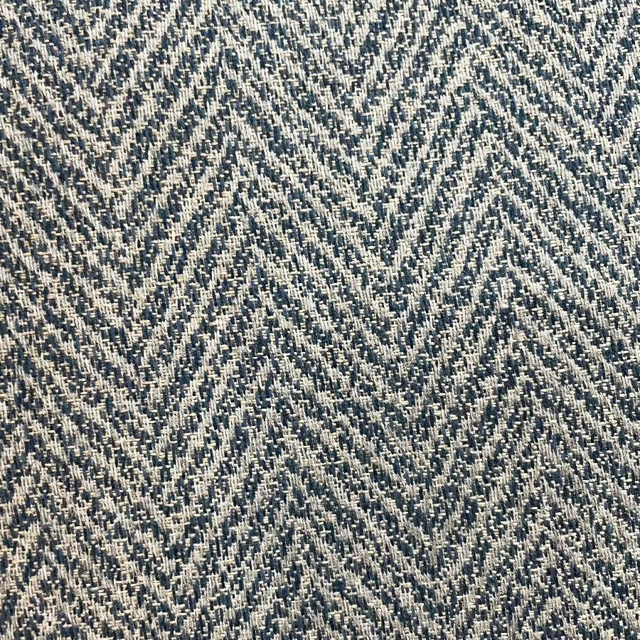 Navy and Gray Herringbone Pillow
