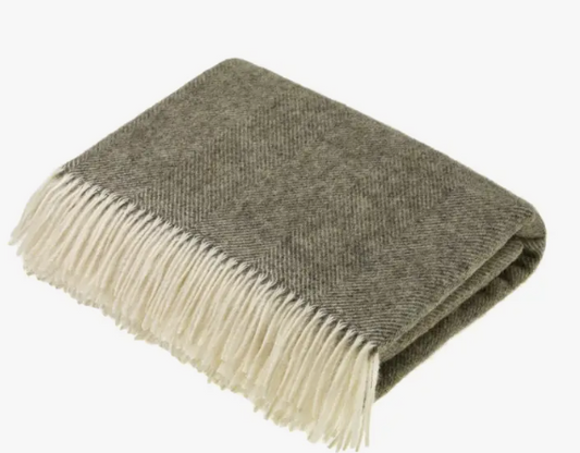 Shetland Wool Throw - Herringbone