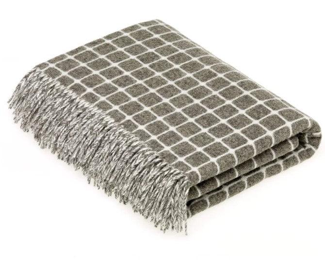 Athens Check Lambswool Throw - HOME