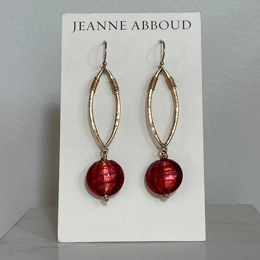 Venetian Murano Glass Earrings