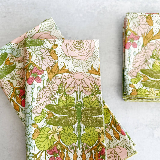 Dragonfly cloth napkins