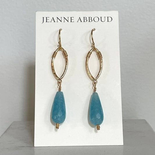 Blue Quartz Earrings