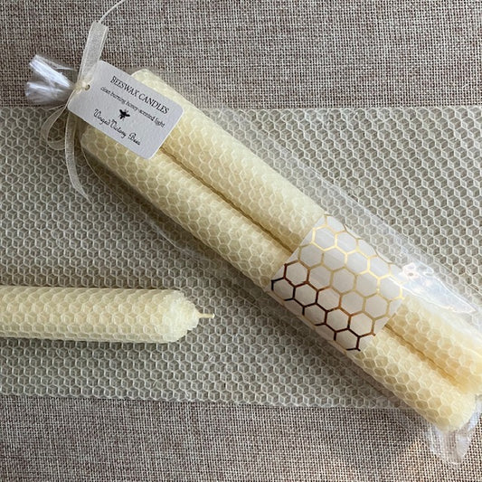 Beeswax Taper Candles