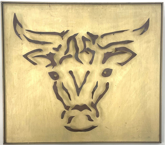 Metal Bull Wall Art