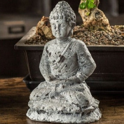 Cement Seated Buddha