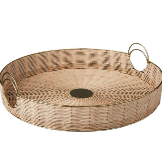 Woven Coffee Table Tray