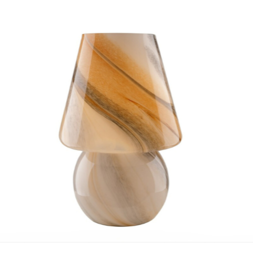 Painted Glass Table Lamp