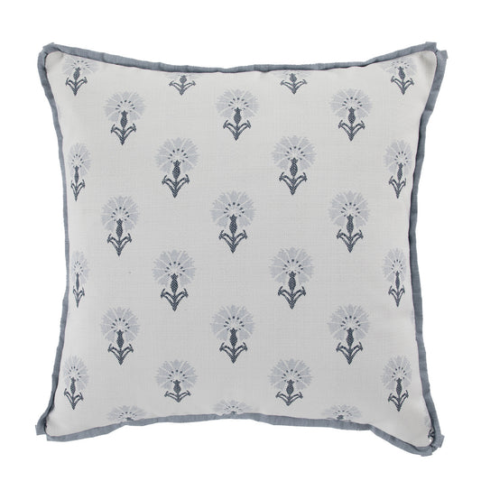 Dahlia Slate Outdoor Pillow