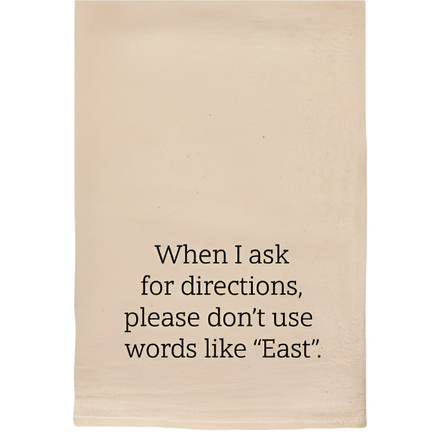 Ask for Directions Tea Towels