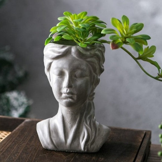 Musing Girl Planter