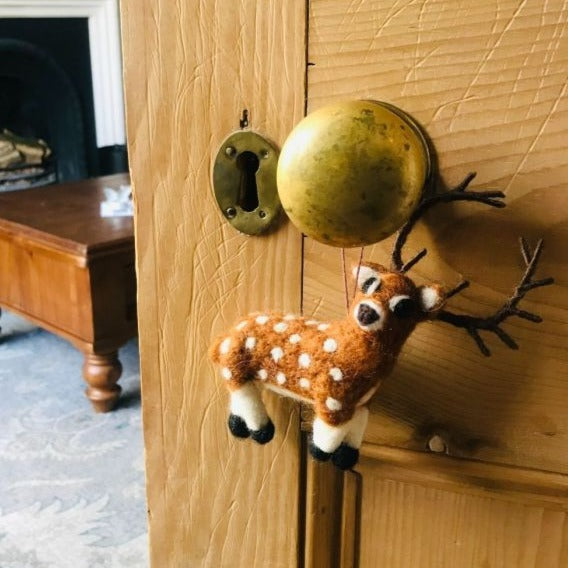 Stag Hanging Felt Ornament
