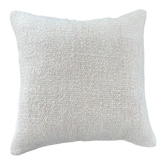 22” White Kilim Pillow