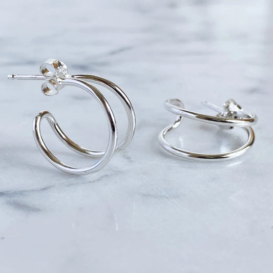 Split hoop earrings