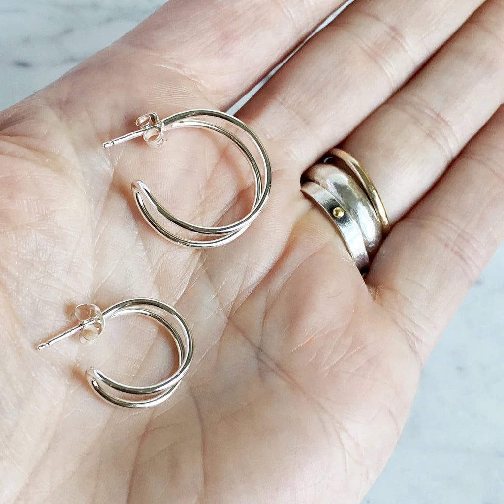 Split hoop earrings