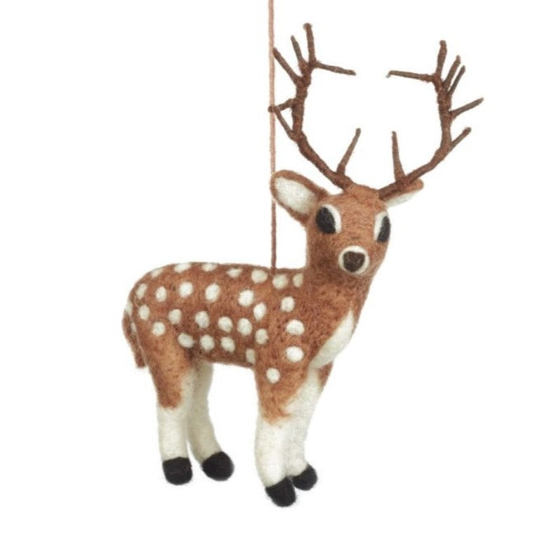 Stag Hanging Felt Ornament