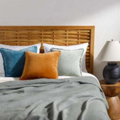 Cotton Velvet Accent Pillow