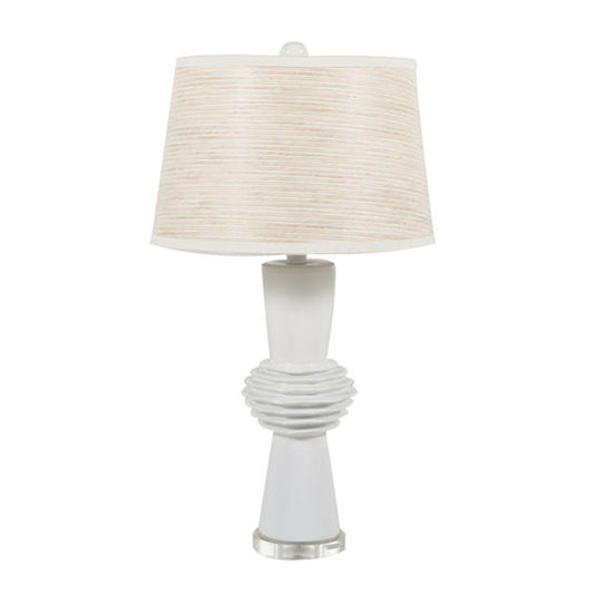 White Ceramic Table Lamp by Gabby Home