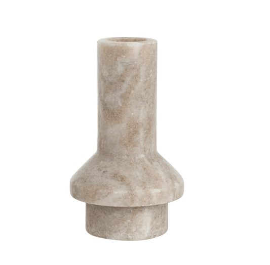 Round Marble Taper Holder - HOME