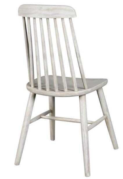Whitewashed Side Chair - HOME