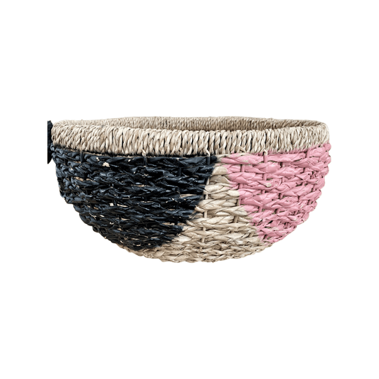 Pink and Black Basket - HOME