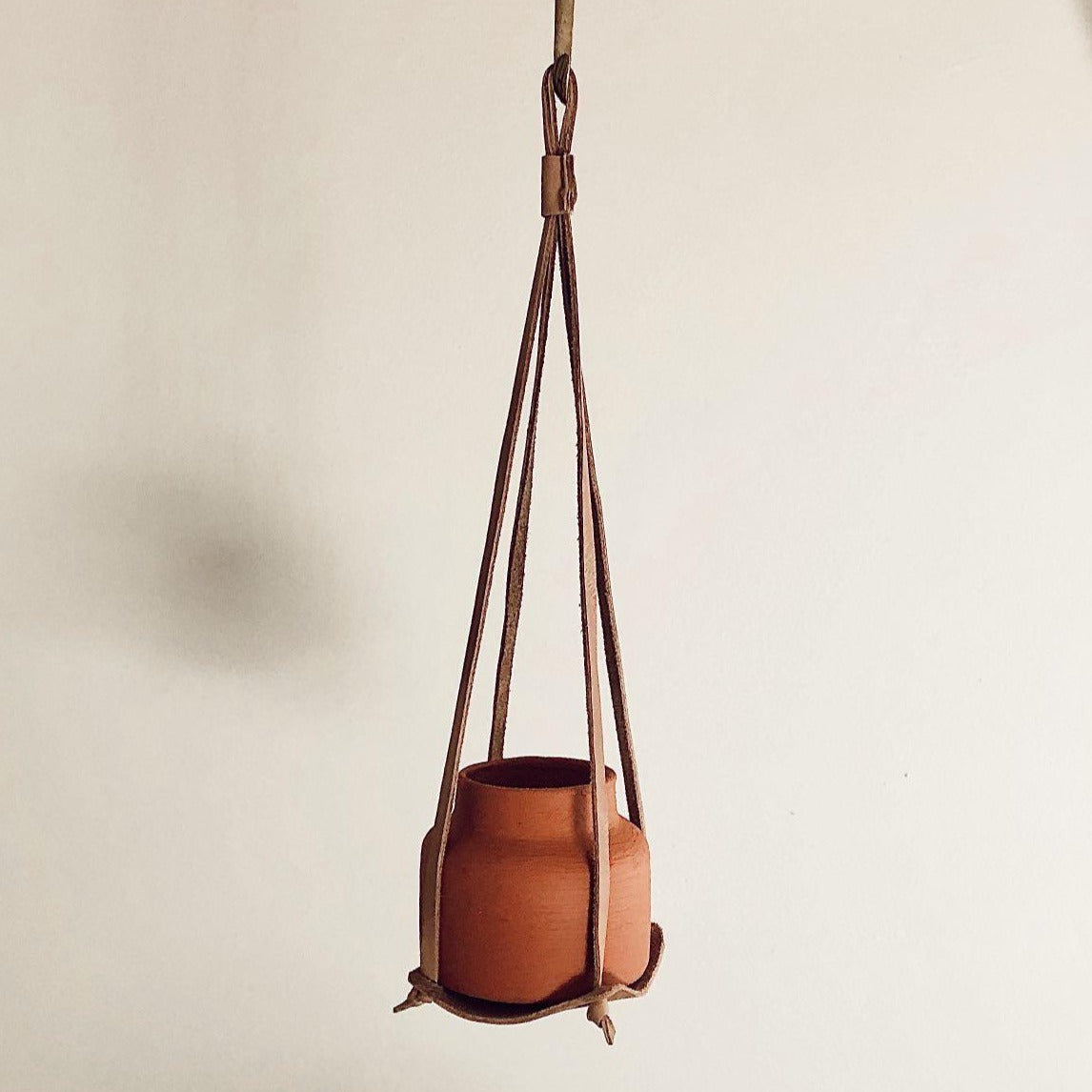 Hanging Leather Plant Hanger - HOME