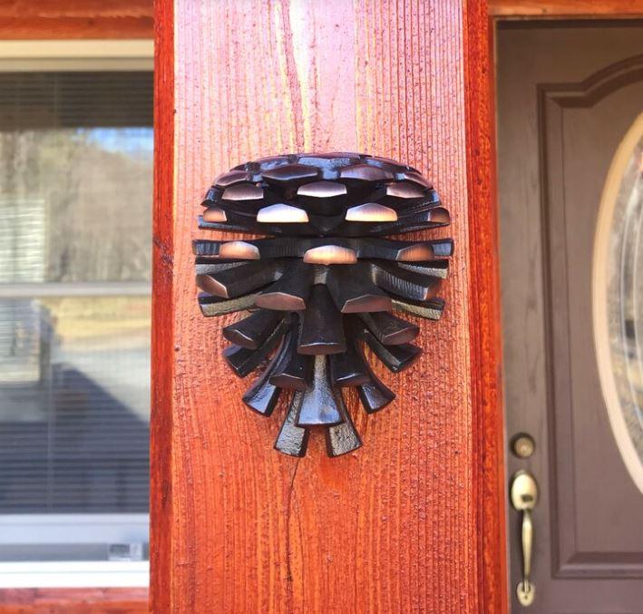 Pine Cone Door Knocker - HOME