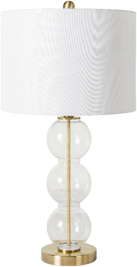 Bubble Table Lamp with Gold Base