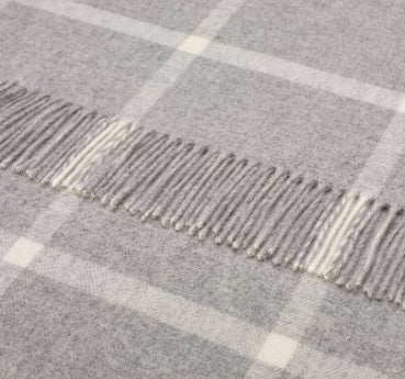 Lambswool Throw - Windowpane